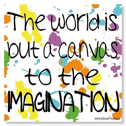 inspirational quote poster - use your imagination to create the self you want